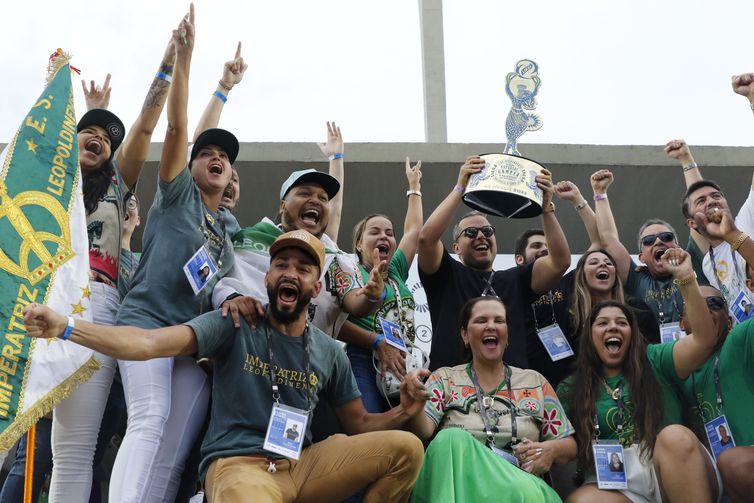 22.02.2023-Imperatriz Leopoldinense é campeã do Grupo Especial do Carnaval do Rio de Janeiro 2023. Foto: Fernando Frazão/Agência Brasil