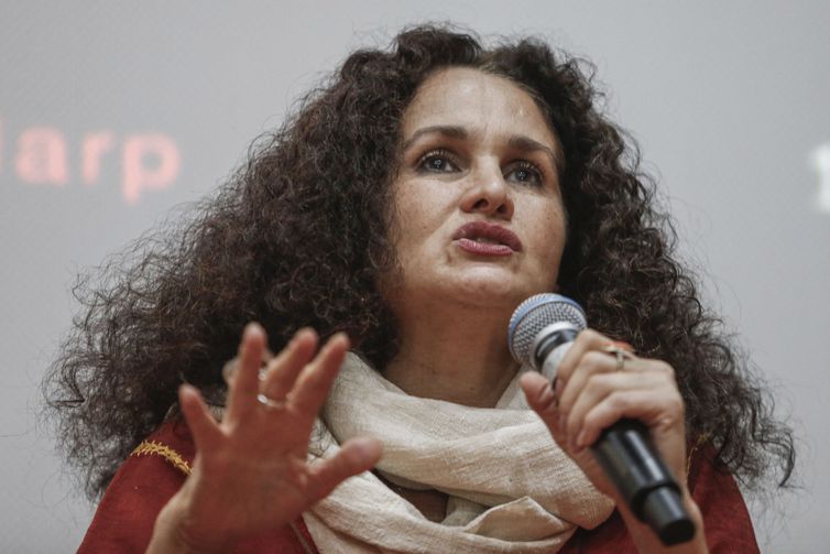 São Paulo (SP) 22/07/2023   -  Conferencia  “O Direito Coletivo na Lei do Patrimônio Cultural dos Povos e Comunidades Indígenas e Afro-Mexicana com a artista e senadora mexicana Susana Harp.
Foto: Paulo Pinto/Agência Brasil
