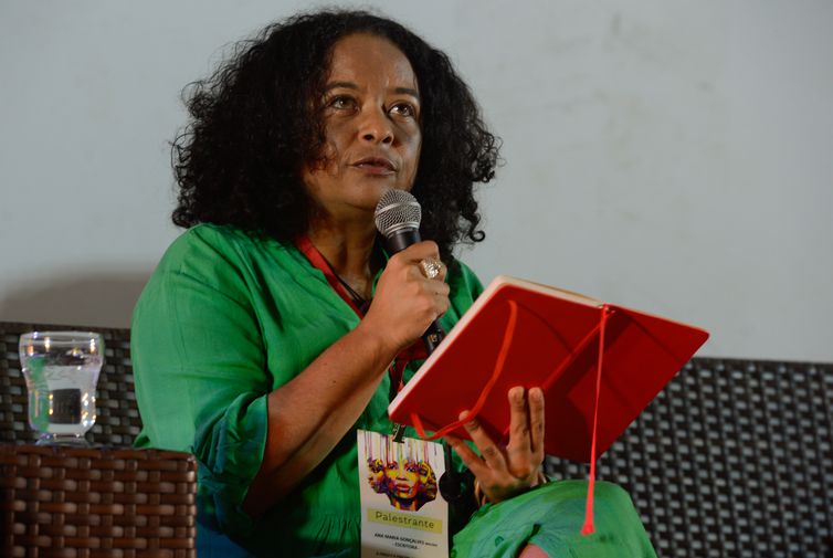 Abertura do Festival Latinidades 2014: Griôs da Diáspora Negra, o maior festival de mulheres negras da América Latina. Na foto, a escritora brasileira, Ana Maria Gonçalves (Valter Campanato/Agência Brasil)