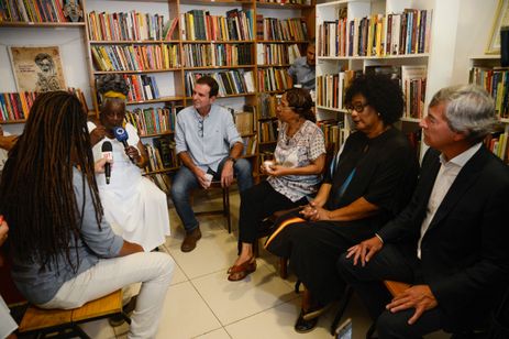 Rio de Janeiro (RJ), 20/03/2024 – A professora e escritora, Conceição Evaristo durante lançamento da Cátedra Pequena África, na sua Casa Escrevivência, na zona portuária da capital fluminense. Foto: Tomaz Silva/Agência Brasil